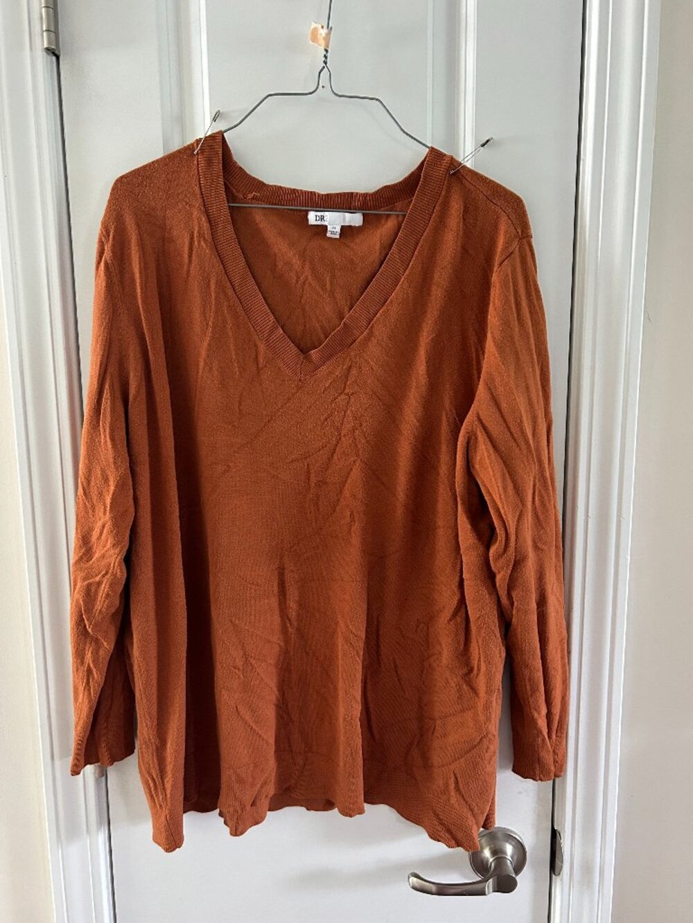 DR2 Orange Knit Top